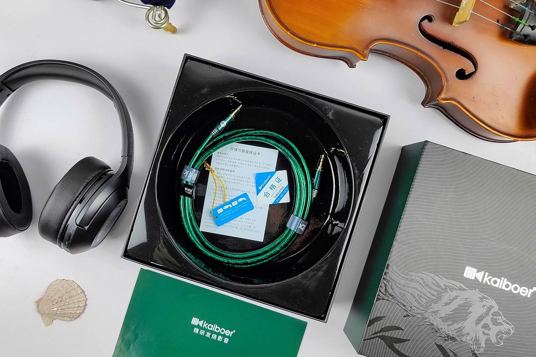 好声音更要好品质，开博尔镀银AUX音频线，给你发烧级的享受