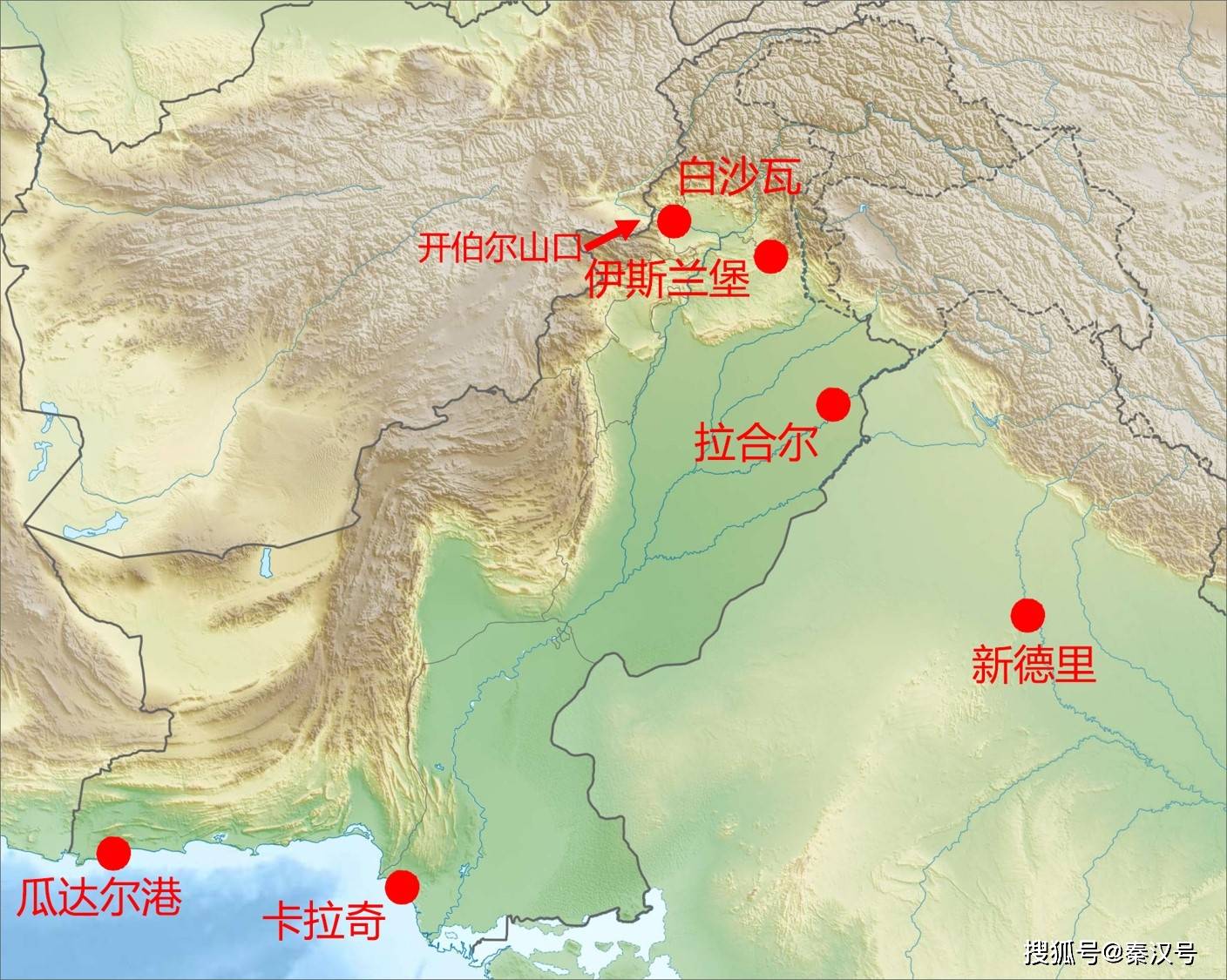 不怕印军的一个突击将首都给端了?先来看看伊斯兰堡的地理位置.