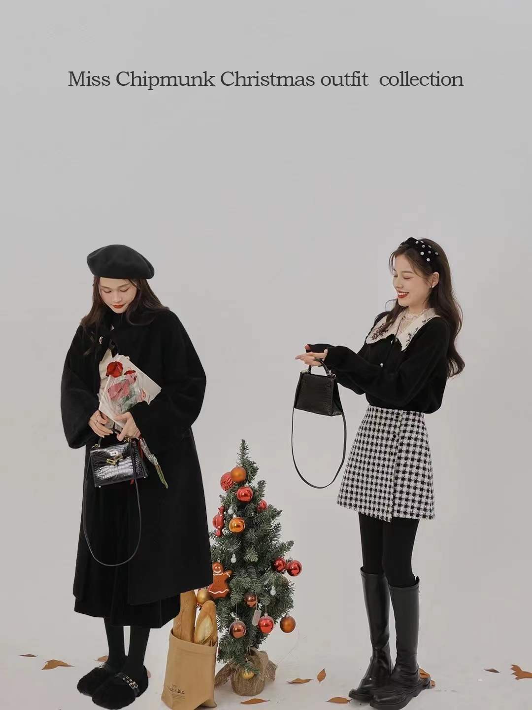 圣诞穿搭合集，经典的“黑白红”，高级精致，氛围感拿捏到位_搜狐网