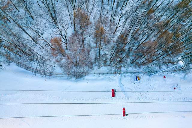 滑雪|冬季东北航拍，吉林北大湖滑雪度假区，冰天雪地梦幻得不敢相信