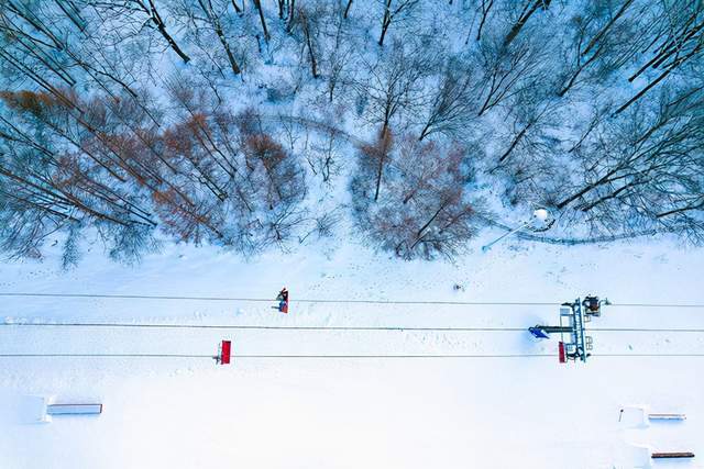 滑雪|冬季东北航拍，吉林北大湖滑雪度假区，冰天雪地梦幻得不敢相信