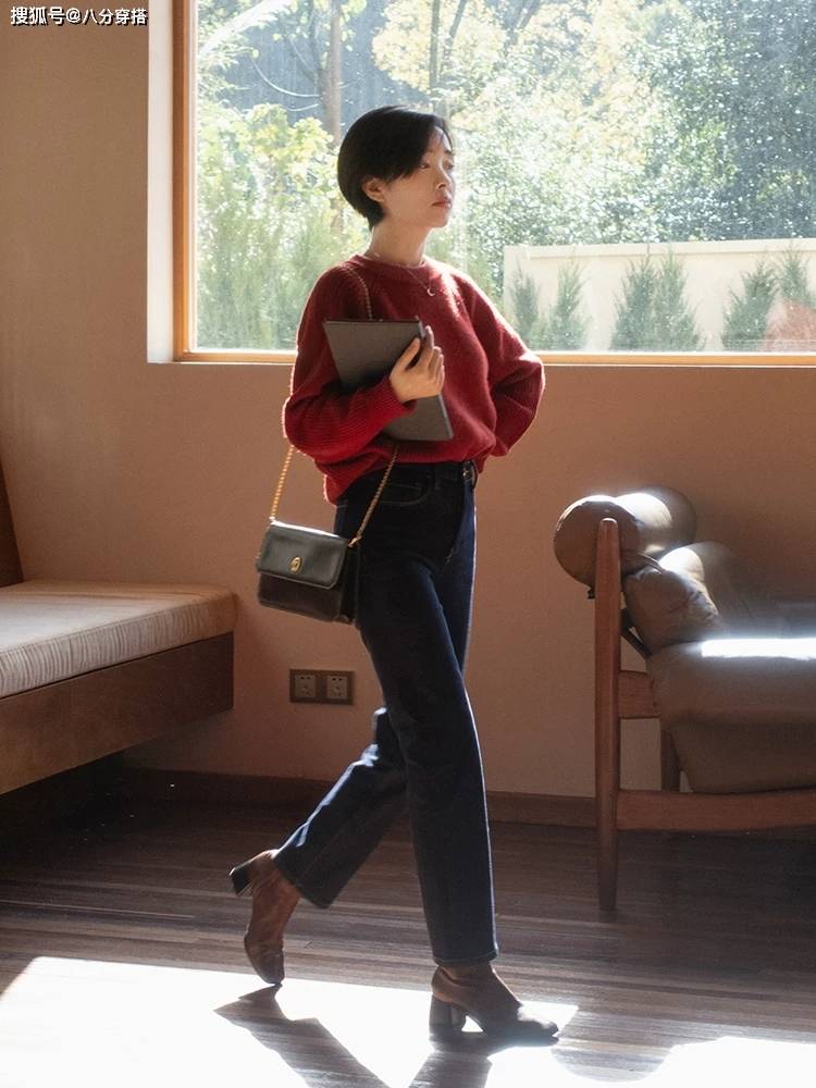 黑色 不露脚踝的冬季穿搭来喽,这些搭配简约日常又保暖,美得毫不费力