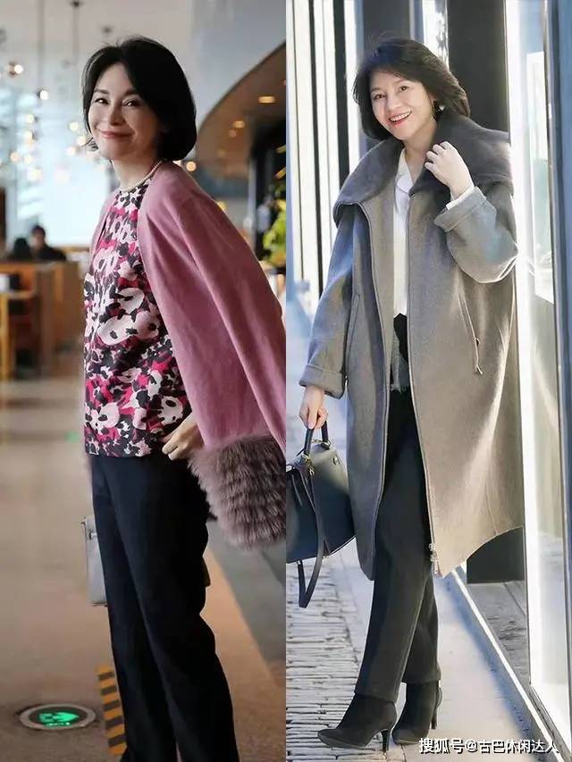 色彩 “羊绒衫+小脚裤”太美了，50、60岁过年这么穿！散发浓浓女人味