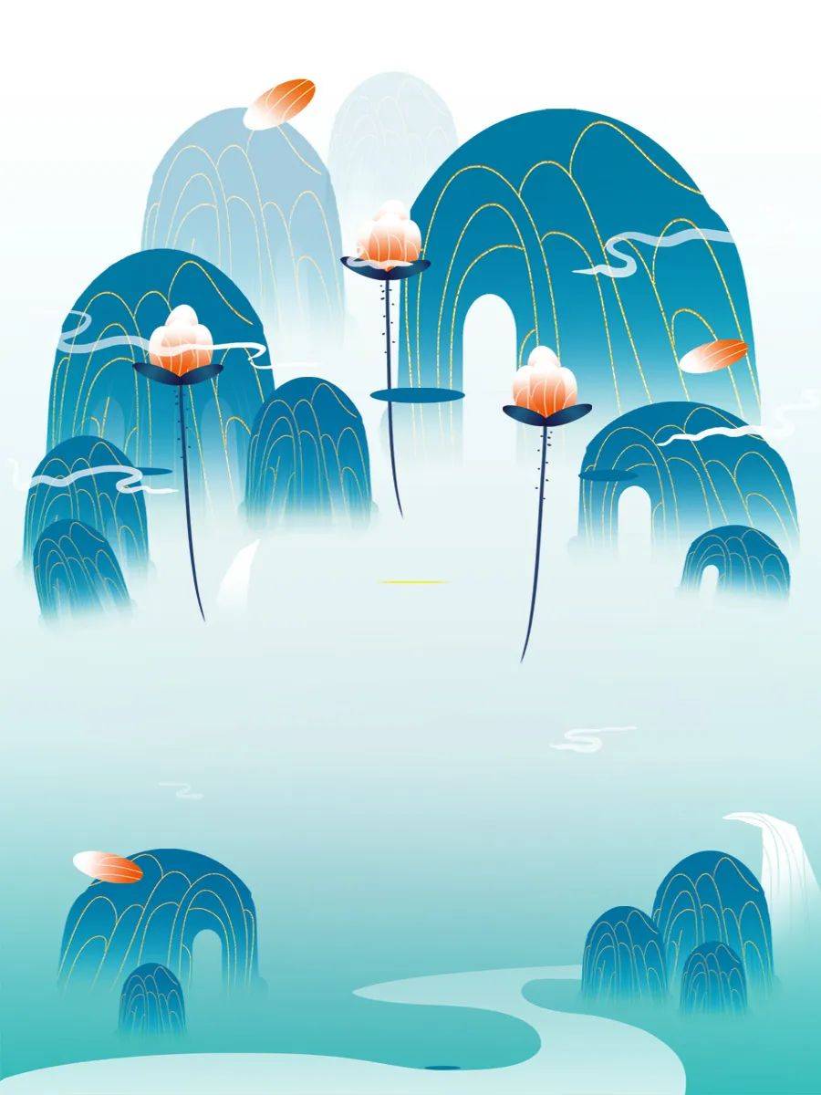 广西山水卡通图片