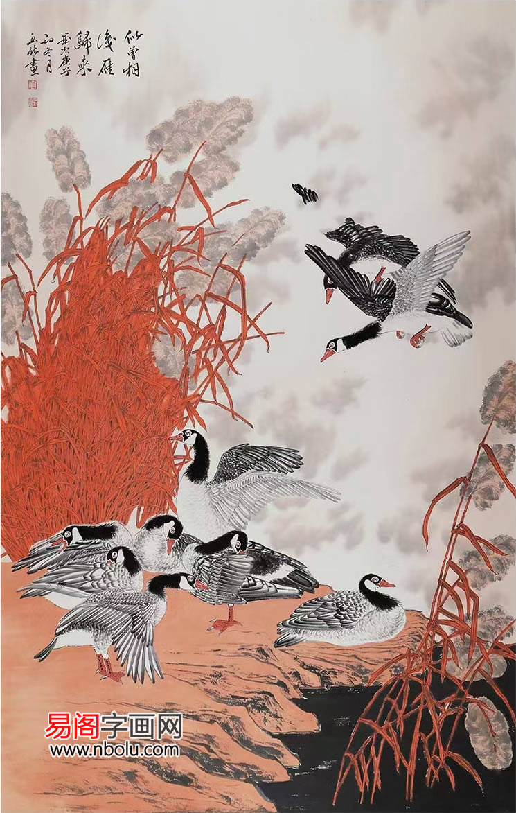 画家董玉新当代主题性花鸟画领军人物