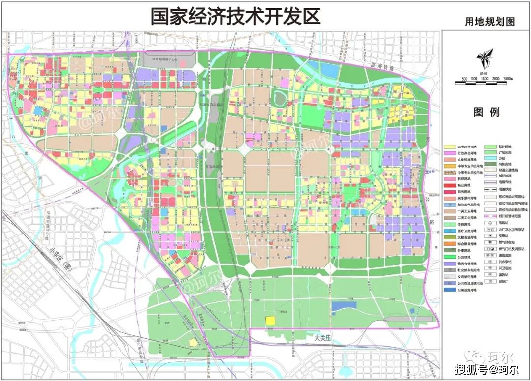 08郑州经济技术开发区总体用地规划图