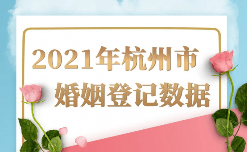 2021杭州结婚大数据:598万对新人结婚