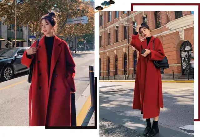 大衣 过年就要穿红色!好看又上镜的新衣给你们找了50款
