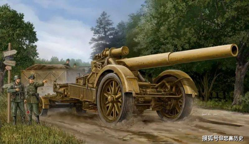 作为二战期间德军服役的标准的重型支援火炮,伴随德军参加了二战的