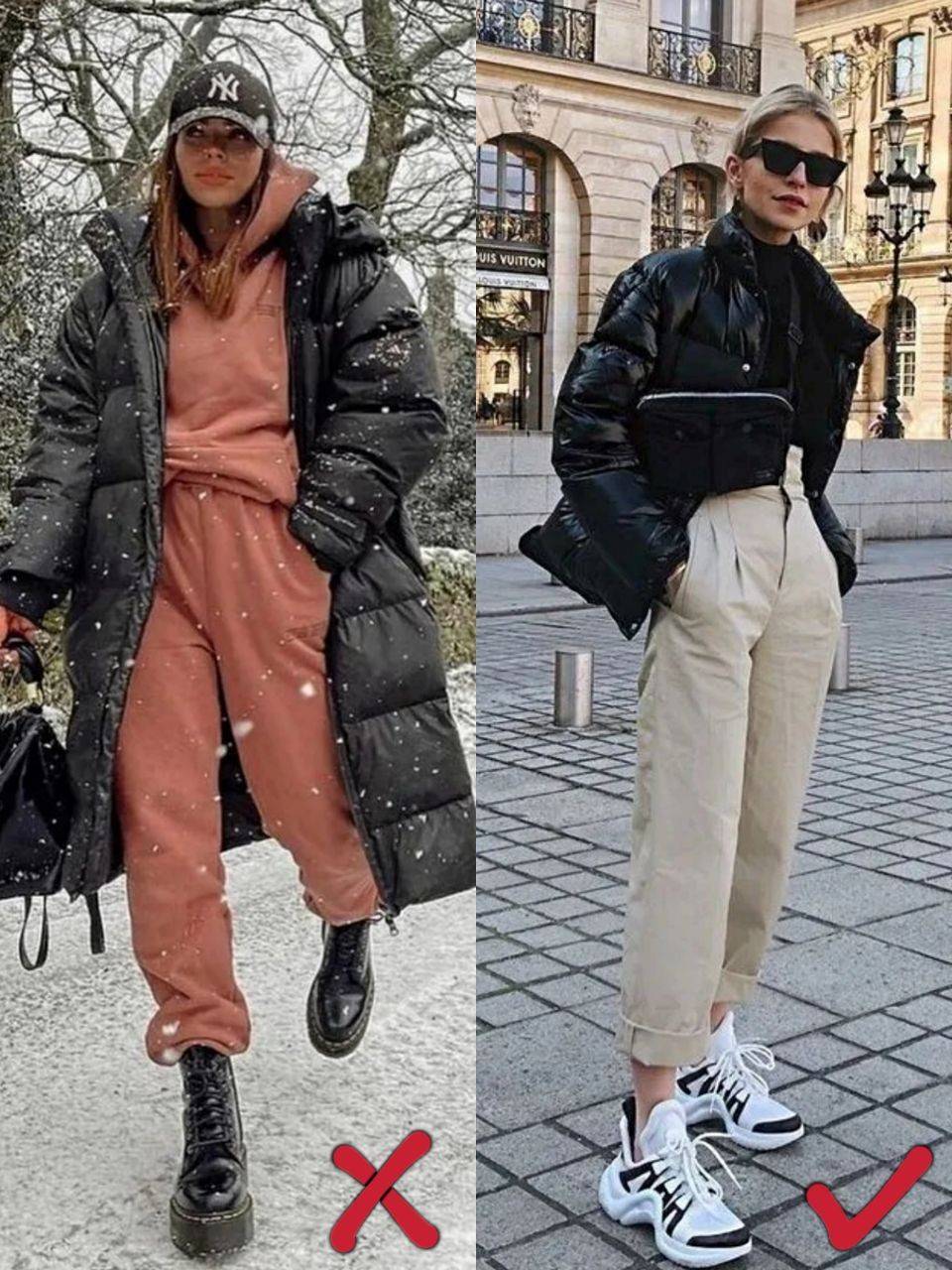 牛仔 40岁女人无论个子高矮,建议穿羽绒服配九分裤,时尚又显高挑