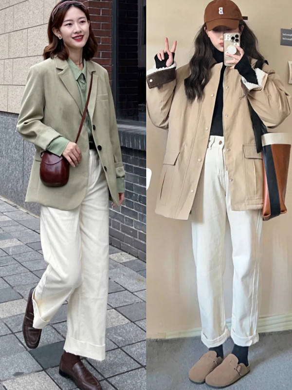 视觉 冬季拥有一条小白裤,掌握这4个穿搭要点,普通人也能穿出体面