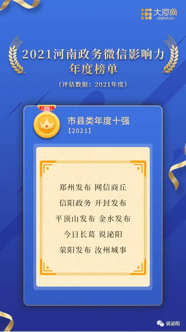 务、开封发布、平顶山发布、金水发布、今日长葛、荥阳发布、汝州城事。本次测评单位为大河网大河舆情研究院