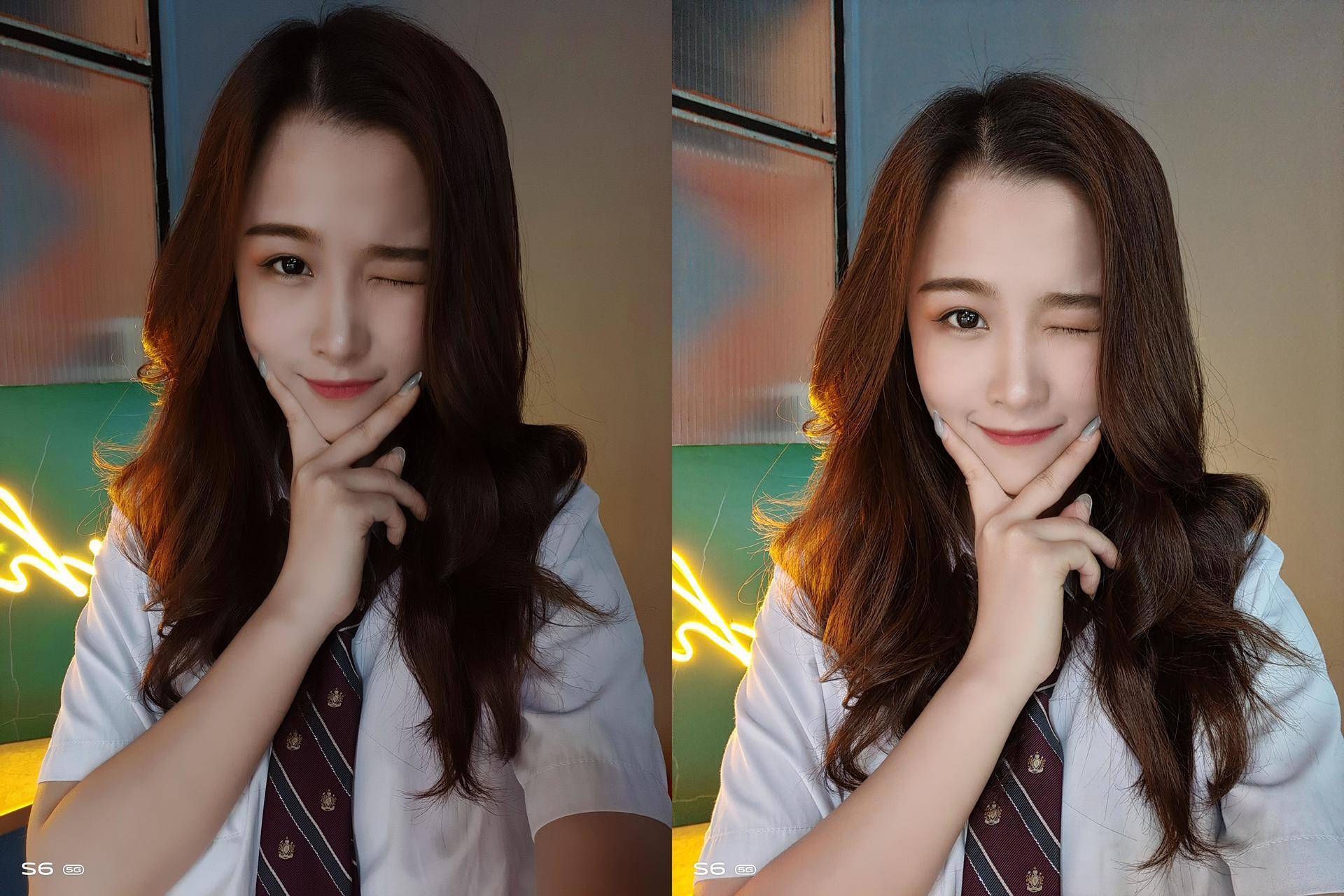 原创高颜值自拍照随手可得vivos6独家美颜技术呈现质感自拍