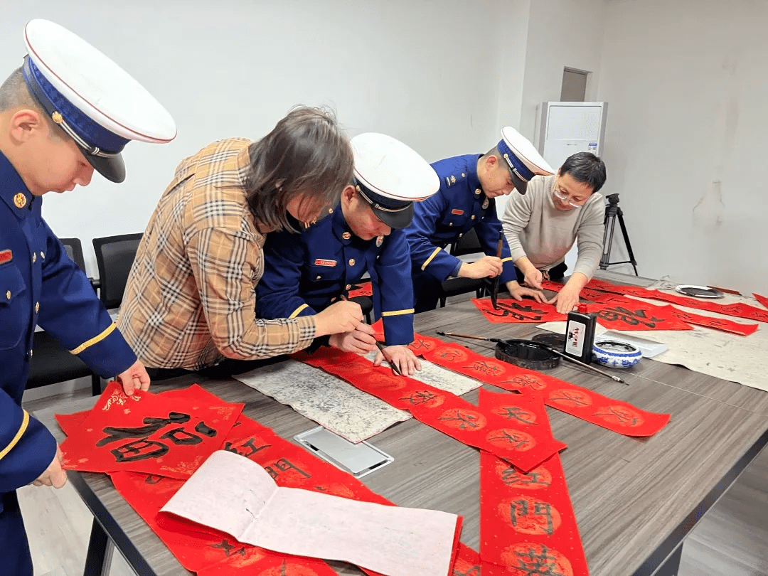 吕梁|翰墨飘香过小年 消防安全福满园