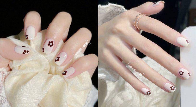 棋盘杨幂、热巴都是红色美甲控，2022新年做个复古红美甲，红火一整年