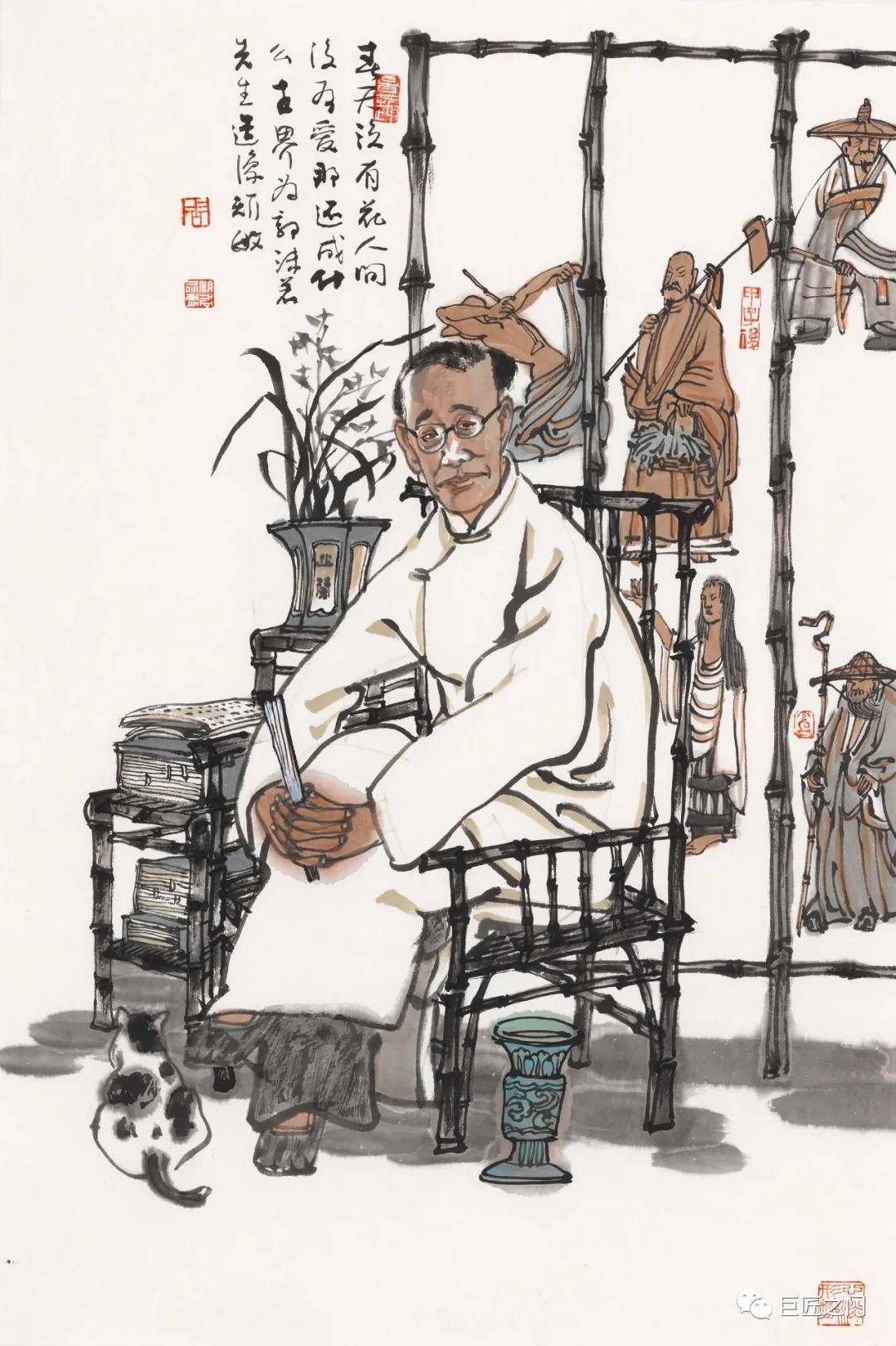 上推至魏晋唐宋,一般叫名士,高士,贤士,或者干脆称官衔,王右军,颜鲁公