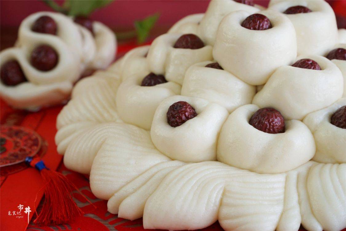 二十八蒸枣花手把手教做枣花馍祭祖好贡品来年富贵吉祥