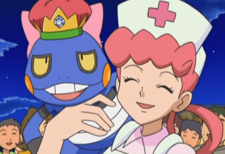 火箭队三人组大量捕捉不良蛙,在关键的时候乔伊小姐的不良蛙出手打倒