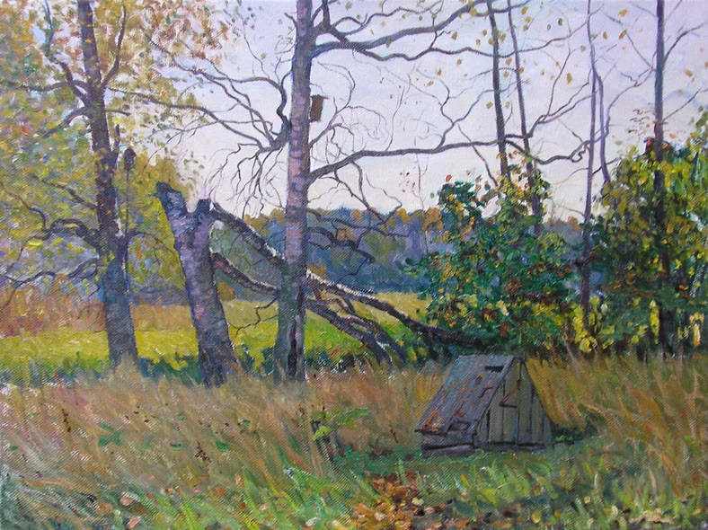 俄罗斯艺术家谢尔盖恰布里金风景油画作品