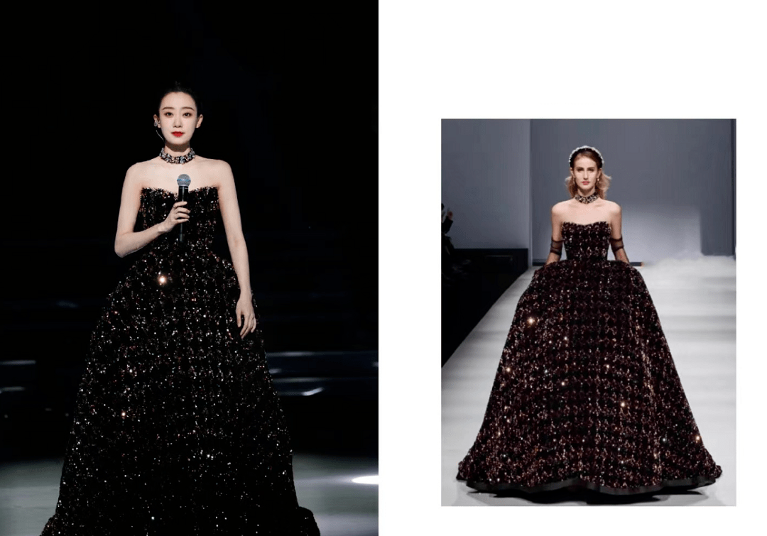 高定 网络盛典女星咖位秀来了:宋茜高定力压杨幂,张小斐黑金裙太惊艳