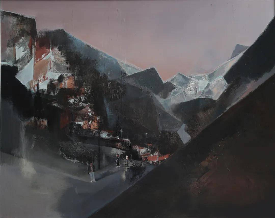 孙凤明《夕阳山外山》150×120cm2021孙凤明《故园