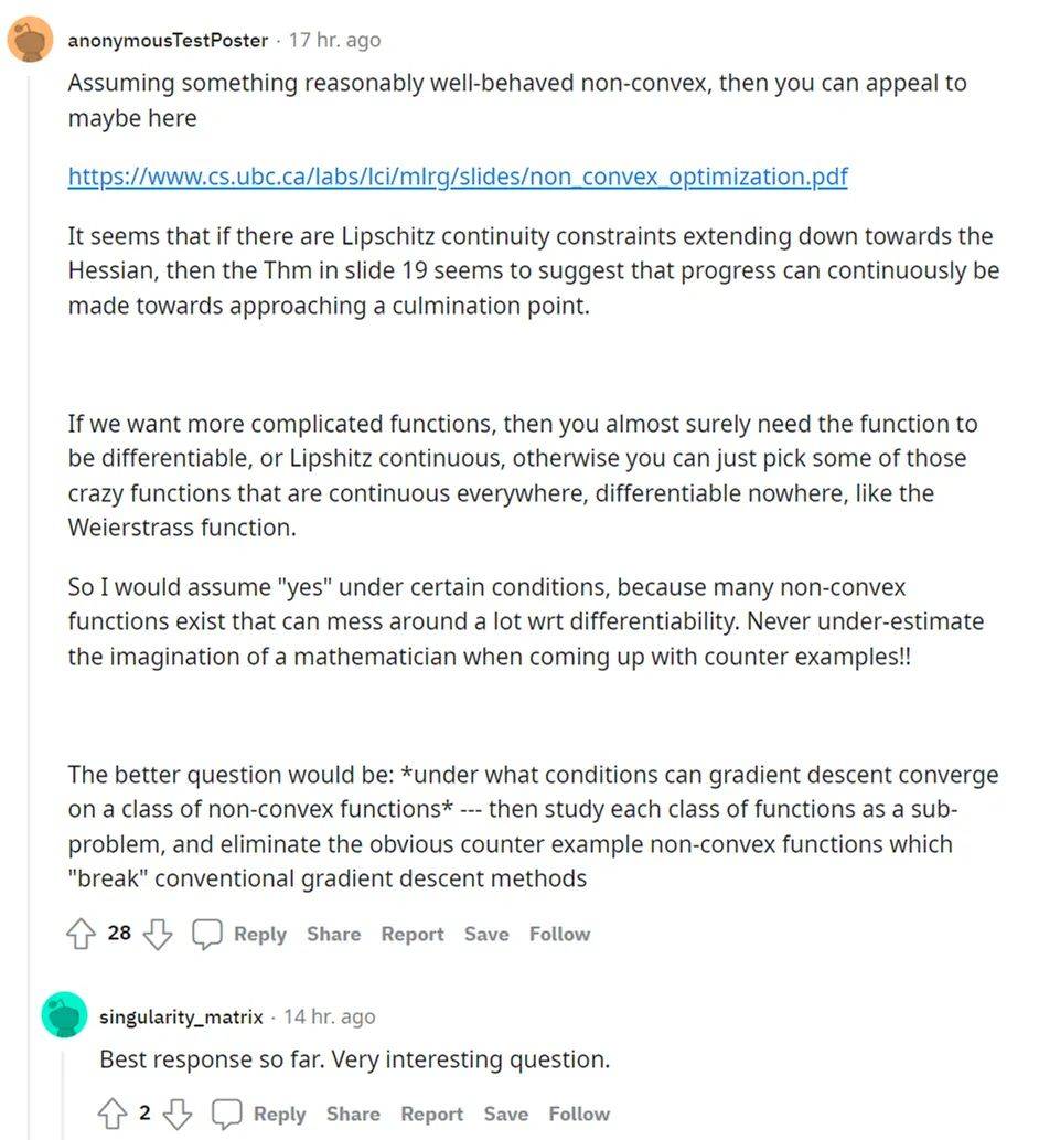 问题|非凸函数上,随机梯度下降能否收敛?能有条件,比凸函数收敛更难