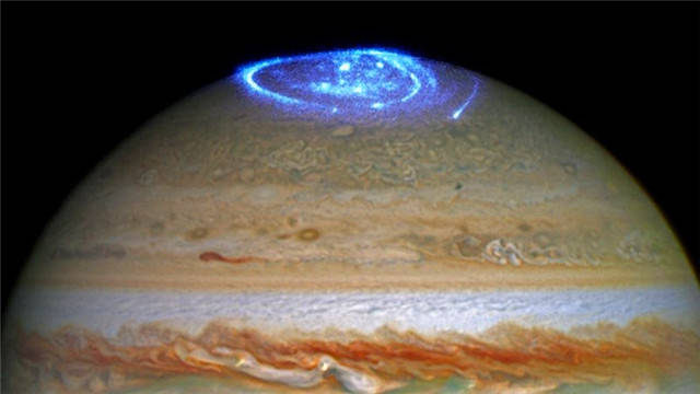 外星球的极光也很漂亮，紫外线相机拍摄到的木星北极极光照片！