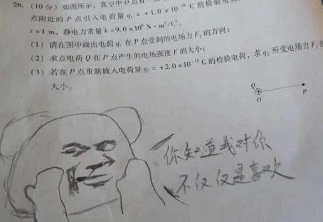 学生"0分试卷"走红,美术功底叫人羡慕,阅卷老师也不忍擦掉_艺术_天赋