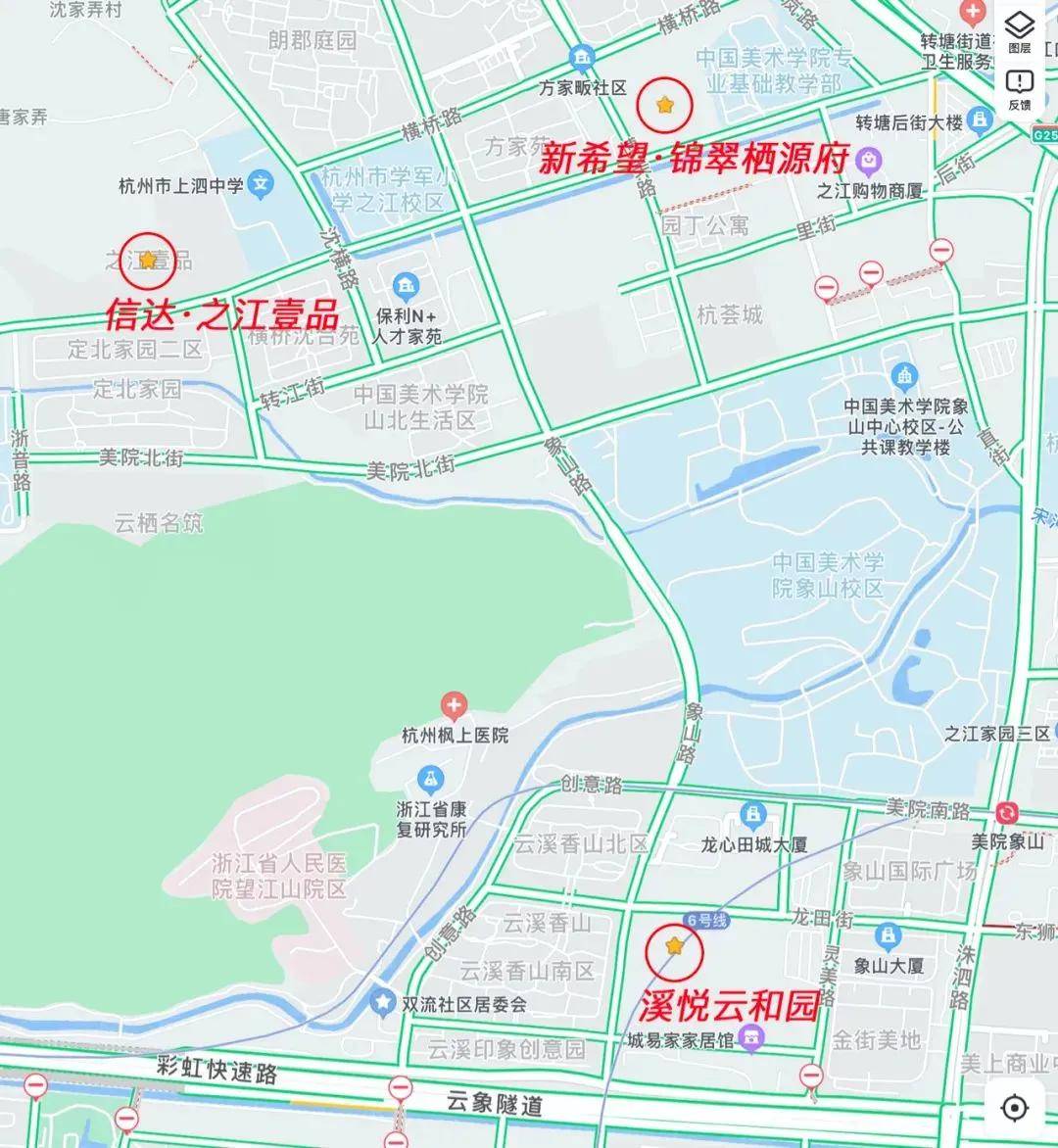 杭州转塘街道地图图片