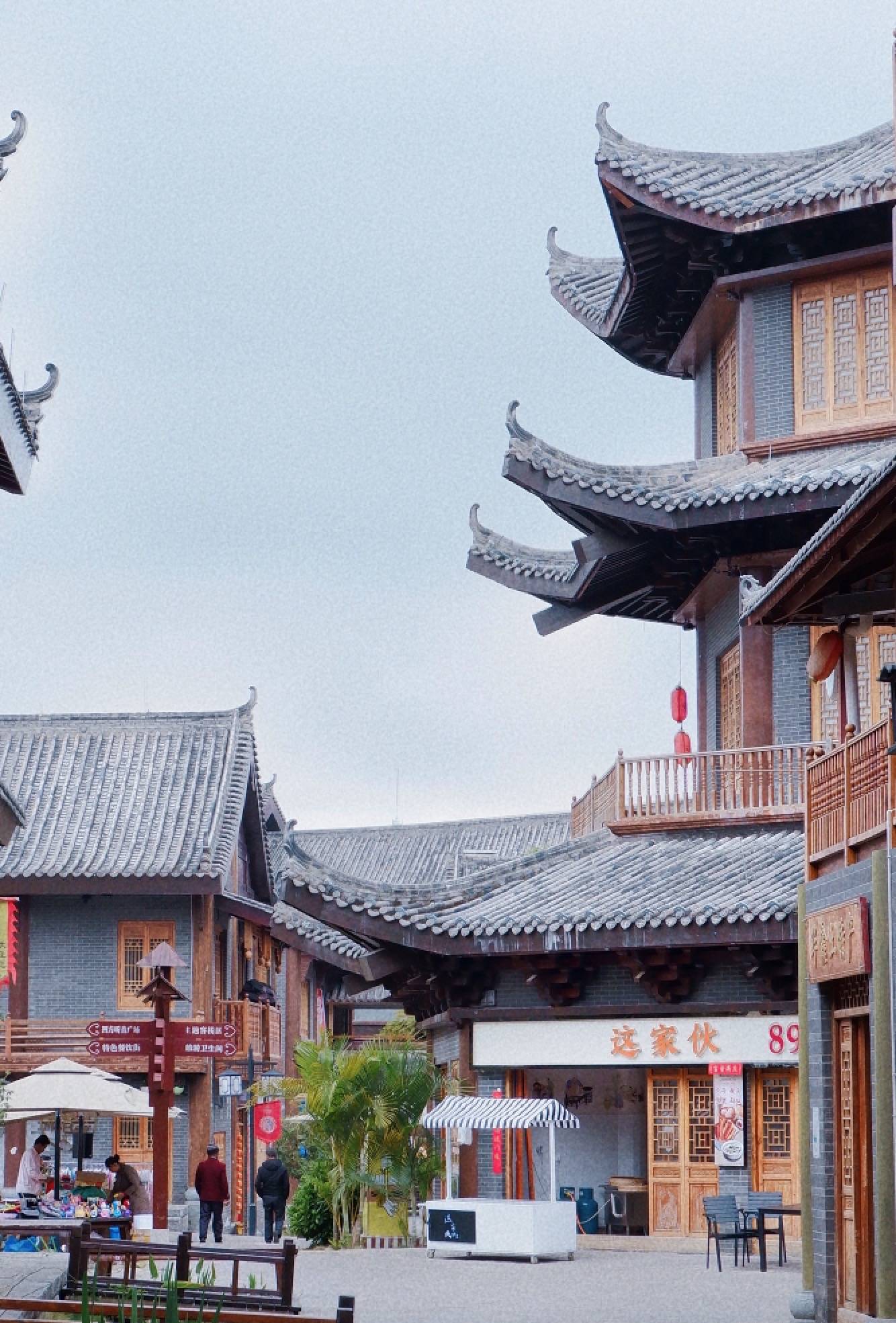 原创云南重建茶马旅游古城连接千年茶马古道再现繁荣商业街