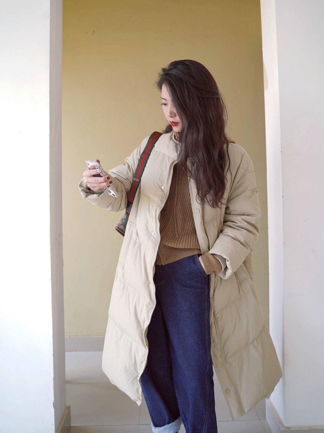 身材 兼顾风度和温度的羽绒服穿搭示范，时髦又显瘦，每一套都能照穿