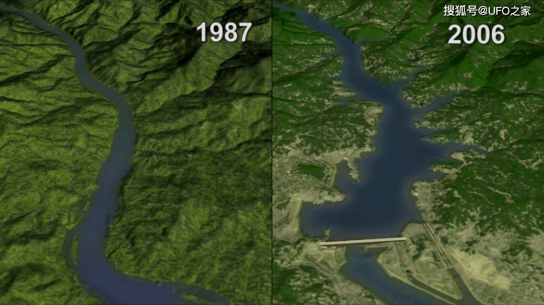 三峡修建前后风景对比图片