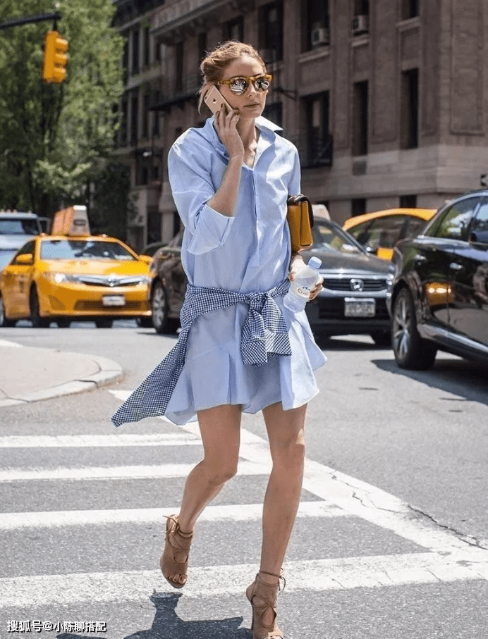 短裙 开春必知的衬衫穿法,1件顶10件,每天不重样