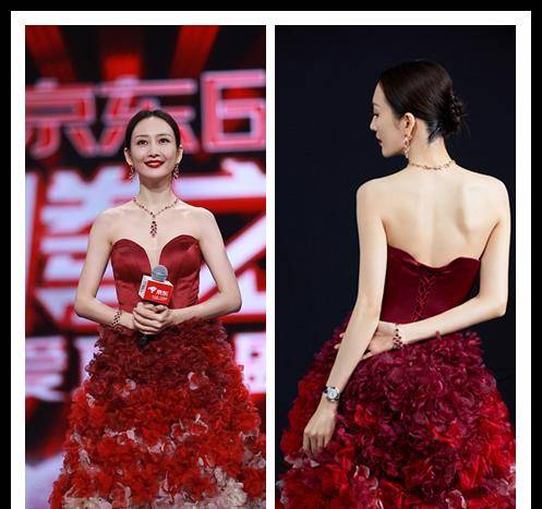 颜色 王鸥怎么这么美啊，就算礼服裙设计的很华丽，也没有她惹眼