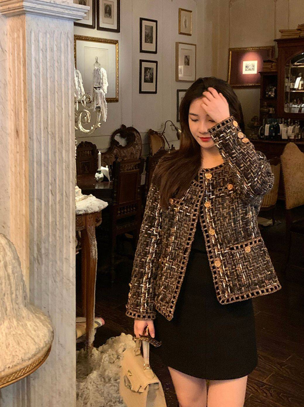 细节 小香风外套=优雅、贵气?挑选时不注意这3点,不是显胖就是显廉价