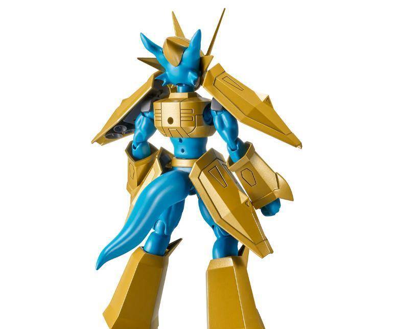 数码宝贝金甲龙兽拼装模型追加官图这么帅气的金仔一定有披风吧