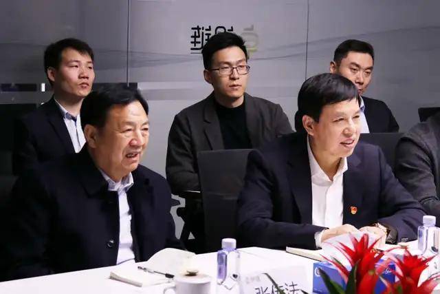 中钢网党支部书记,董事长姚红超,山东天保董事长张传法一行到访卓钢链