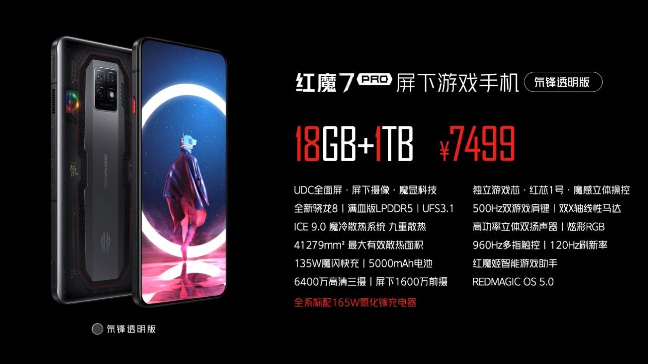 方面|红魔7系列游戏手机正式发布：红芯一号自研芯片、升级版ICE散热