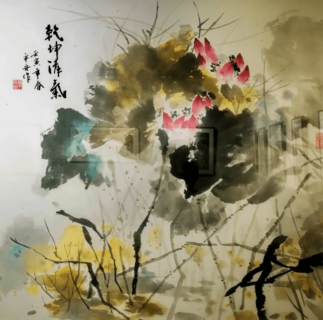 水墨画|溢彩吕梁丨 高平安水墨画作品在吕梁市群众艺术馆展出