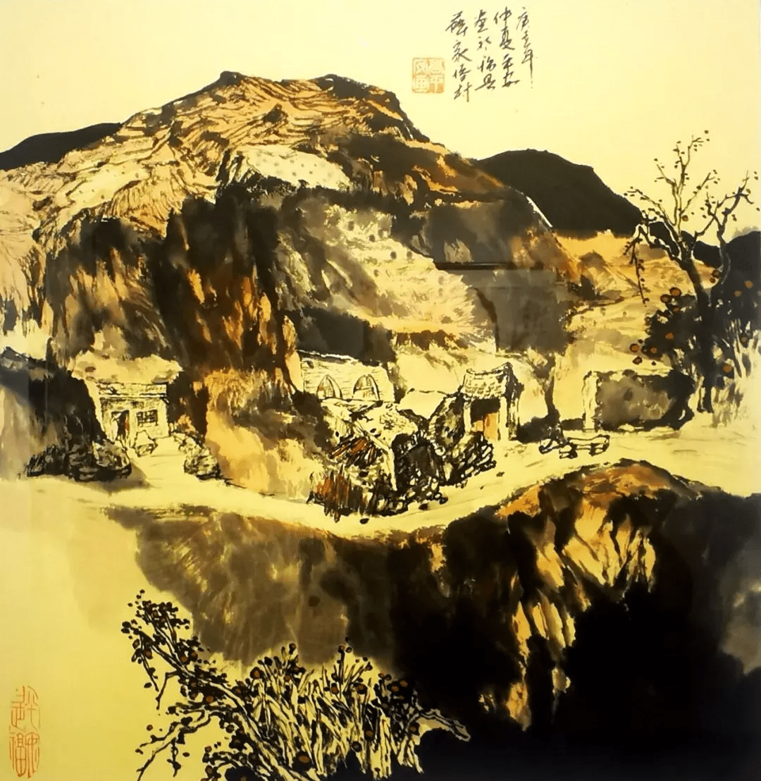 水墨画|溢彩吕梁丨 高平安水墨画作品在吕梁市群众艺术馆展出