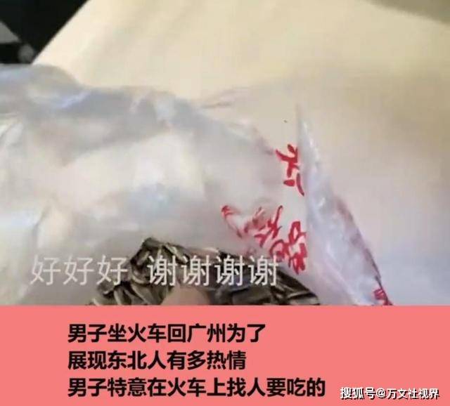 东北|东北一男子火车上逢人就要零食，收获满满一兜：大人谁能干这事儿