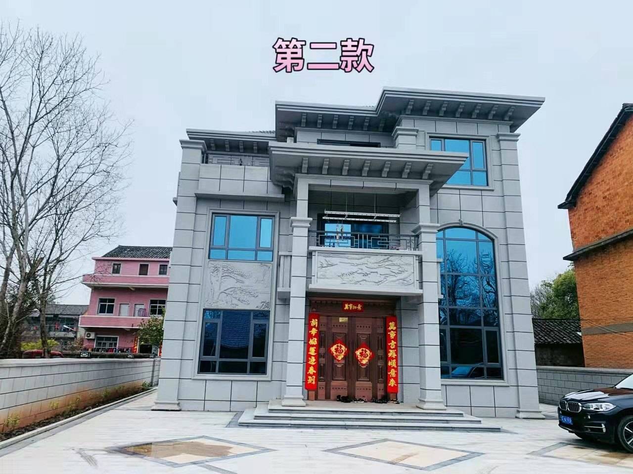 点评最近网上火爆的10套农村自建别墅户型及别墅各部分名称科普_门庭