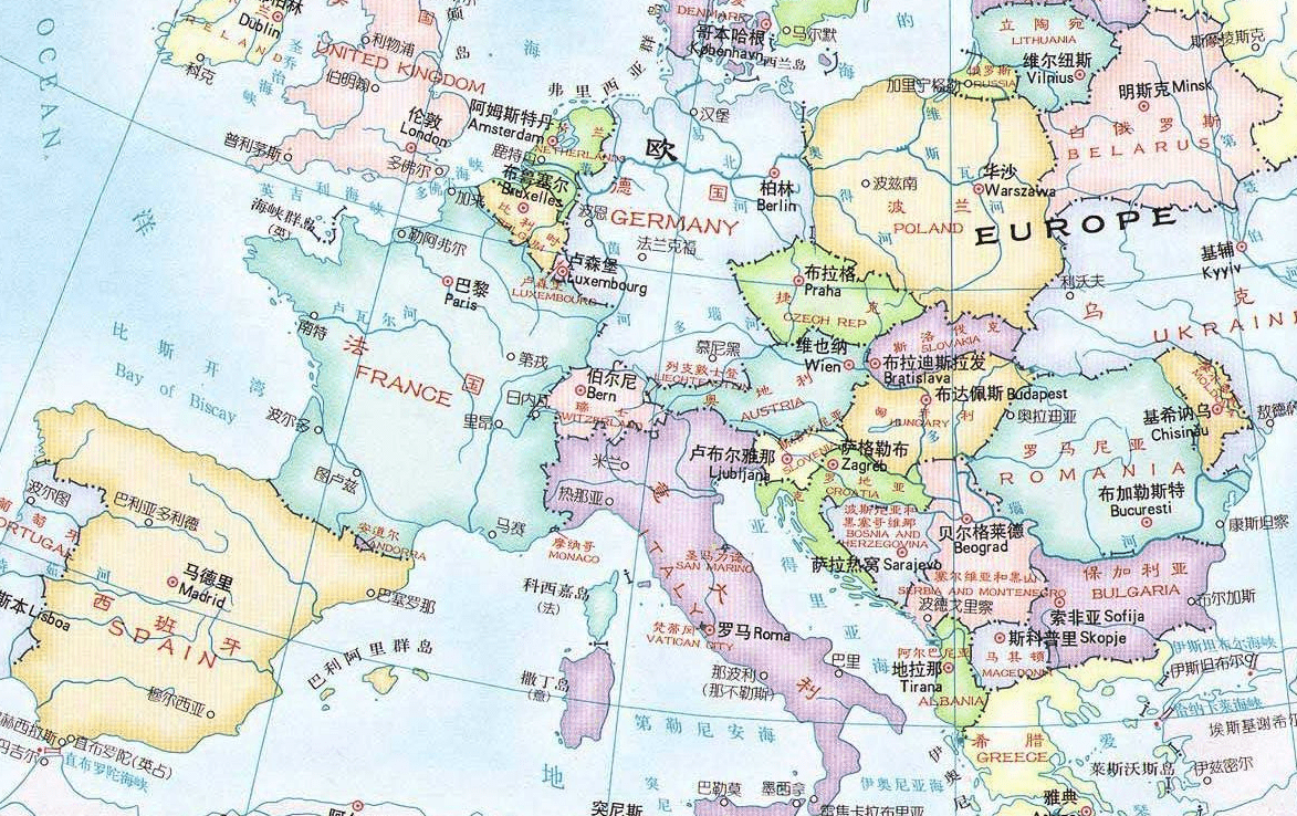 1860荷兰年世界地图图片