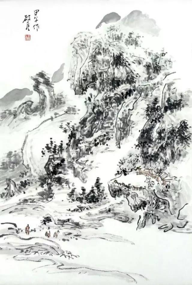 山水画|中国画 | 安为年山水画作品赏析