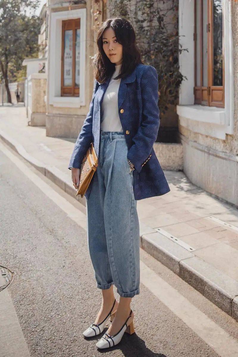 大气 大衣下岗了!开春这么穿,时髦又大气!