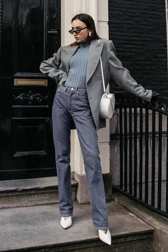 大气 大衣下岗了!开春这么穿,时髦又大气!