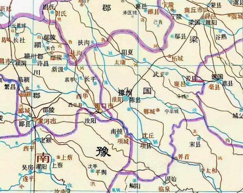 通过地图,了解河南省周口市从古到今的历史变迁