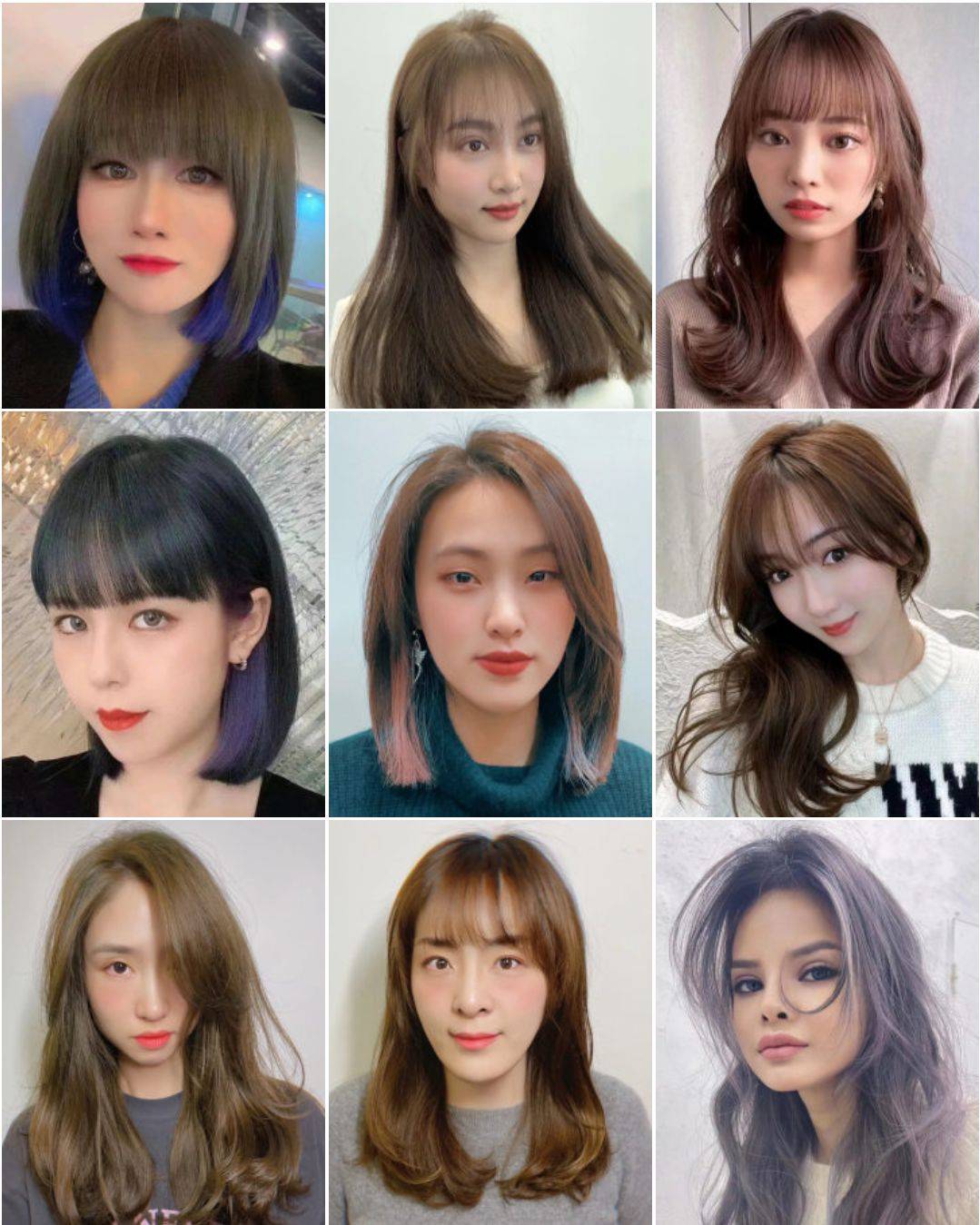 下巴3月流行女发来了，烫染剪都很美，要不要挑一款