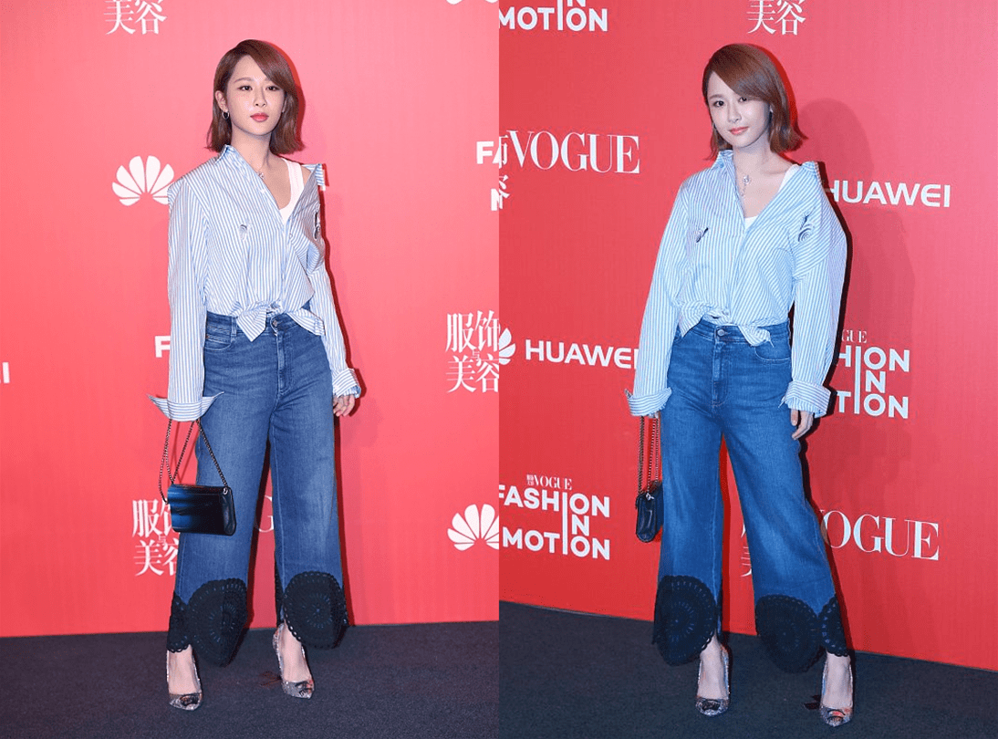 服装 杨紫日常穿的服装好普通,看着和路人没什么区别,真是太低调了