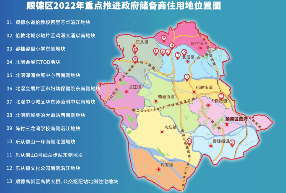 猛料顺德重磅推出13宗靓地超1900亩9宗近地铁